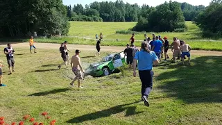 Shell Helix Rally Estonia 2018 ss1 Kapsaussil tuli sein ette !