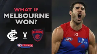 What if MELBOURNE beat CARLTON in Round 9 2024?