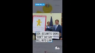 Florida Gov. DeSantis Signs 'Don't Say Gay' Bill into Law #shorts