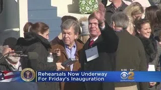 Rehearsal Held For Friday's Inauguration