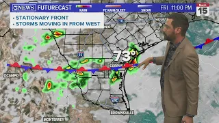 Storms likely in the Coastal Bend Friday night & early Saturday morning.
