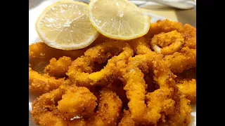 THE SECRET TO CRISPY CALAMARI | SOFT INSIDE | CRISPY OUTSIDE!!!