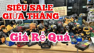 HÀNG Mới Về, SALE GIÁ RẺ Quá Quạt Pin, Máy Khoan, Máy Mài