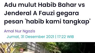 Jendral A Fauzi Debat Dengan Habib Bahar di Pintu Masuk Ponpes Tajul Alawiyyin Bogor