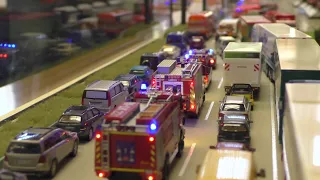 Rettungsgasse Diorama Teil 6: Das fertige Diorama (150 Jahre Feuerwehr Mettmann)