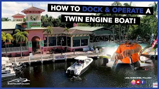 How to dock a boat with twin motors. Boathouseh2o.com