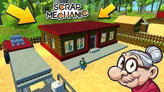 СТРОИМ ЗДАНИЕ ДЕРЕВЕНСКОГО СЕЛЬСОВЕТА !!! РЕАЛЬНАЯ ЖИЗНЬ в Scrap Mechanic !!!