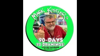 90-Days! 90-Drawings! Shark and Special Guest Artist Scott Koblish "Deadpool"