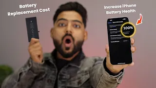 How to increase iPhone Battery health to 100% | All iPhones in 2024 | Battery replacement cost