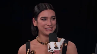 Dua Lipa Thank You Cam | 2019 GRAMMYs