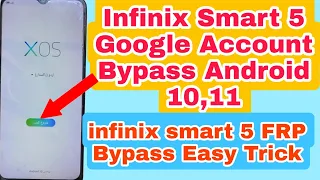 infinix Smart 5 Google Account Bypass Android 10 infinix Smart 5 Google Account Remove💪