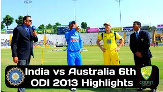 India vs Australia 6th ODI 2013 at Nagpur