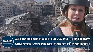KAMPF GEGEN HAMAS: Atombombe auf Gaza ist "Option"! Minister in Israel zum Krieg gegen Terroristen