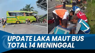 UPDATE Kecelakaan Maut Bus Ardiansyah di Tol Surabaya Mojokerto, Total 14 Penumpang Tewas