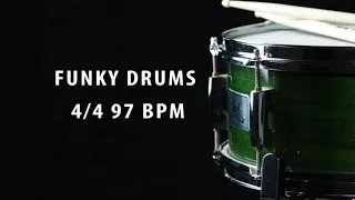 Funky drum track - 4/4 - 97 bpm