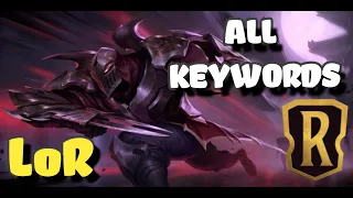 LoR ALL 28 KEYWORDS l Legends of Runeterra l Patch 0.9.0 l Basic Guide