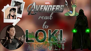 avengers react to loki laufeyson//I'm back!//cringe//marvel