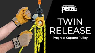 Petzl TWIN RELEASE releasable double prog capture pulley Model# P001DA00