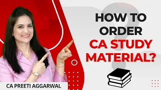 How to  Order ICAI Study Material after registration | ICAI