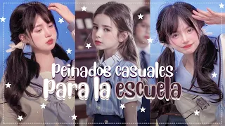 30 IDEAS de PEINADOS COREANOS BONITOS para la ESCUELA🏩🎐 | softly