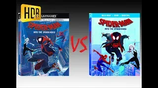 ▶ Comparison of Spider-Man: Into the Spider-Verse 4K HDR10 (2K DI) vs Regular Blu-Ray Edition