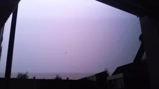 Heftig onweer boven Utrecht