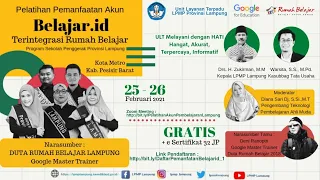 Pelatihan Pemanfaatan Akun Belajar.id Terintegrasi Rumah Belajar