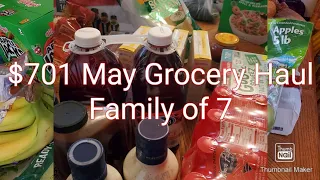 Large Family Haul |Sam's Club |GFS| May 2020