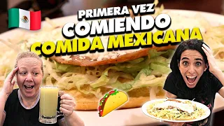 Argentinas probando COMIDA MEXICANA por PRIMERA VEZ | Tacos  y Huarache 🌮