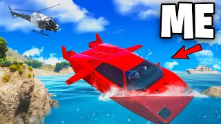 Running from Cops with Submarine Car in GTA 5 RP