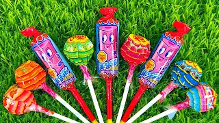 🍭 Learn Colors with Chupa Chups Lollipops and Sweets. Yummy Rainbow Lollipop Candy | Cutting ASMR