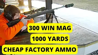 300 Win Mag @ 1000 Yards with Cheap Factory Ammo - Federal Power Shok