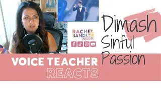 Voice Teacher Reacts | DIMASH sings "Sinful Passion" GREAT AUDIO!
