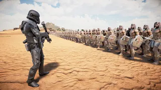 1 Million Egyptian Spearman Vs 5,000 Death Trouper | Ultimate Epic Battle Simulator 2 | UEBS 2