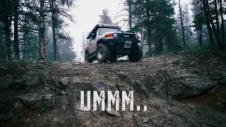 Offroading Toyota FJ Cruiser gets caught in a Thunderstorm!