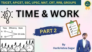 Time and Work-Shortcuts & Tricks for Placement |GATE |Other Exams Aptitude MadeEasy By Harikrishna