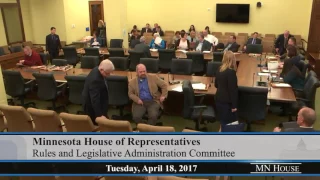 House Rules and Legislative Administration Committee  4/18/17