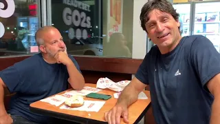 Ray K with Chris Morgan AKA Angry Bagel Guy