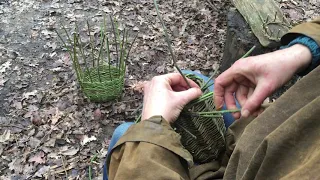 Making a Bramble (blackberry) Basket- 2