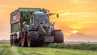 2021 | Grass Silage by Sunset | Fendt 724 with NEW Fendt Tigo 65 XR-D | Post - Eemnes