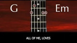 Learn to play All Of Me by John Legend - SLOW VERSION with chords and lyrics