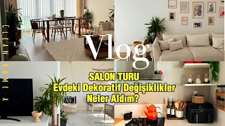 İSKANDİNAV SALON TURU 🪴 IKEA ve diğer alışverişlerim🛍️ Ev dekorasyonumu değiştirdim, Biber dolması🫑