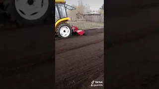 пашем мини трактором Джинма 244 Новосибирск п.Пашино