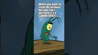 Plankton's Canon event! #foryou #fyp #foryoupage #shorts #spongebob #animation #cartoon #spiderman