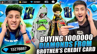 Buying Diamonds From My Brother’s Credit Card 💳 😂 Opening All New Events- Garena Free Fire