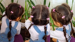 Easy Girl Hairstyle For Toddler _ Cute Little Girl Hairstyle _ Hairstyle Baby Girl Simple