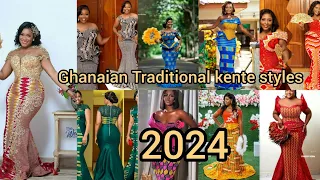 New Ghanaian Traditional kente styles for engagement| kente dress designs for ladies|African dresses