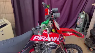 2021 Piranha Daytona 190cc 4 Valve dual exhaust unboxing and start up￼!￼