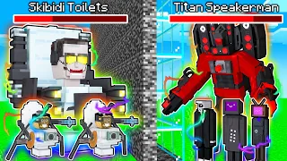 Trolleé a Mi AMIGO con HACKS en una Batalla de Mobs (SKIBIDI TOILET) 🚽😂 Minecraft