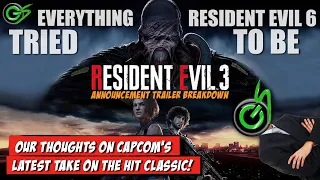 Resident Evil 3 REMAKE (2020) | Announcement Trailer Breakdown/Analysis + Out Thoughts and More!!!
